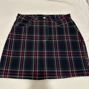 Fashion Nova | Checkered Mini Skirt | Large